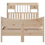 vidaXL Okvir kreveta bez madraca 135 x 190 cm od masivne borovine | shoptok.hr