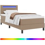  Krevet s opruga kutije Boja cappuccina 90 x 200 cm Umjetna koža | shoptok.hr