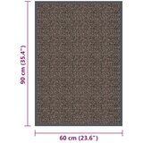 Čupavi otirač 60 x 90 cm tamnosmeđi | shoptok.hr