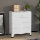 vidaXL Industrijski predalnik bel 78x40x93 cm kovinski Cene