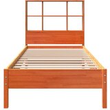 vidaXL Krevet s regalom za knjige bez madraca 100 x 200 cm od borovine | shoptok.hr