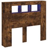  LED uzglavlje boja dimljenog hrasta 120x18,5x103,5 cm | shoptok.hr