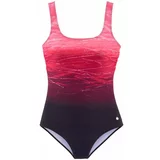 Lascana Jednodijelni kupaći kostim crvena / bordo