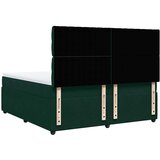  Krevet s oprugama i madracem tamnozeleni 200x200 cm baršunasti | shoptok.hr