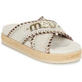 Mou CRISS-CROSS SANDAL METAL STITCH Bijela Cijene