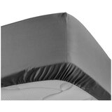 Douceur d intérieur Antracitno siva napenjalna rjuha iz bombažnega perkala 180x200 cm Percaline – | Shoptok.si