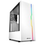 Sharkoon Kućište gaming, RGB Slider, ATX, 1x120mm fan, white, Tempered Glass | Eponuda.ba