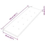  Klupa Batavia s crnim jastukom 150 cm od masivne tikovine | shoptok.hr