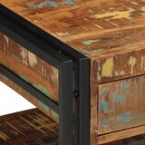 vidaXL Kava miza Multicolor 90x50x38 cm masivni les obnovljen | Shoptok.si
