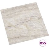  Podne daske 55 pcs Bež 5 11 m² PVC - Smeđa i bež | shoptok.hr