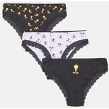 Sinsay Komplet od 3 para brazilskih gaćica Looney Tunes | shoptok.hr