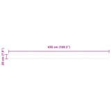 vidaXL tenda za okvir od 4.5 m bijela 4.3x0.2 m | shoptok.hr