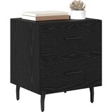  Nočna omarica s predalom 2 pcs Črni hrast 40 x 35 x 47.5 cm, (5000069593) | Shoptok.si