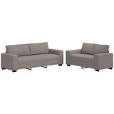  Dvodijelni set sofa s jastucima, taupe tkanina | Shoptok.si