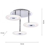 PAUL NEUHAUS 6446-55 - led prigušiva plafonski luster adali 3xLED/13W/230V Cene