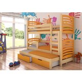 ADRK Troslojni otroki pograd SORIA z vzmetnicami - BOR NARAVNI-ORANNA | Shoptok.si
