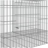  Kavez za zečeve s 3 panela 163x79x54 cm od pocinčanog željeza | shoptok.hr