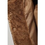 Marisse Long Dark Beige Hooded Jacket | ePonuda.com
