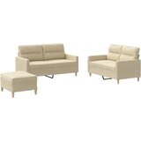 vidaXL 3-dijelni set sofa s jastucima krem od tkanine Cijene