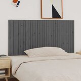  Zidno uzglavlje sivo 185x3x90 cm od masivne borovine | shoptok.hr
