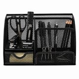  Metalni organizator za stol, uredska ladica, pretinac, crni | shoptok.hr