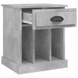  Noćni ormarići 2 kom siva boja betona 43x36x50 cm | shoptok.hr