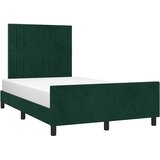  Okvir kreveta bez madraca tamnozeleni 120x190 cm baršunasti | shoptok.hr