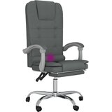  Masažni uredski naslonjač od tkanine tamnosivi | shoptok.hr