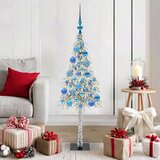 vidaXL Božićno drvce s 150 LED svjetlima Bijelo 120 cm PE i čelik | shoptok.hr