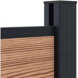 PANEL ograde 11 pcs WPC i aluminij Smeđa | Shoptok.si