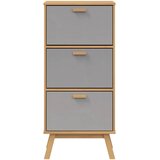  za cipele OLDEN sivo-smeđi 55x35x120cm masivna borovina | shoptok.hr