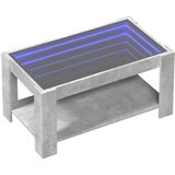  Stolić za kavu LED siva boja betona 93x53x45 cm drveni | shoptok.hr