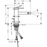 Hansgrohe 73201670 Tecturis S armatura za bide | Shoptok.si