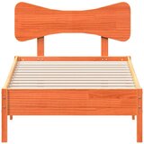 vidaXL Okvir kreveta bez madraca voštano smeđi 90 x 200 cm od borovine | shoptok.hr