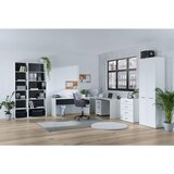 Hom`in regal 50/222,2/40 cm bela, antracit | Shoptok.si