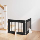  Vrata za pse s postoljem 2 pcs Crni hrast 80 x 60 cm | shoptok.hr
