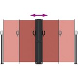  Uvlačiva bočna tenda terakota 140 x 600 cm | shoptok.hr