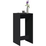 vidaXL Barska miza črna 51x50x103,5 cm inženirski les Cene