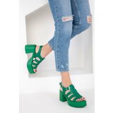 Soho Green Women's Classic Heeled Shoes 18823 cene