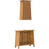  2-dijelni set kupaonskog namještaja od masivne borovine | shoptok.hr