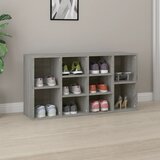 vidaXL Klop za čevlje siva sonoma 103x30x54,5 cm inženirski les | Shoptok.si
