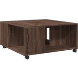Maison Chic Klubska mizica - kavna mizica - Nizka mizica rjavi hrast 80x80x40 cm inženirski les, (21754833) | Shoptok.si