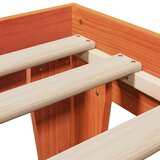  Posteljni okvir brez vzmetnice voščeno rjav 100x200 cm borovina, (21527614) | Shoptok.si