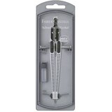 Faber-Castell Faber-Castell: Hitro nastavljiv šestilo GRIP – v srebrni barvi, z ergonomsko obliko | Shoptok.si