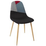 The home deco factory Stoli LOT DE 2 CHAISES FIRST PATCHWORK M1 Črna | Shoptok.si