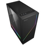 Sharkoon rgb flow midiatx okno črno ohišje | Shoptok.si