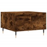 Maison Chic Klubska mizica - kavna mizica - Nizka mizica dimljeni hrast 55x55x36,5 cm inženirski les, (21753739) Cene