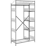 Otvoreni ormar s policom Crna 101 x 43 x 188 cm Čelik | Eponuda.com