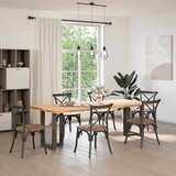  Noge jedilne mize v obliki črke T 2 kosa 50x35x(72-73) cm jeklo, (21828614) | Shoptok.si