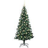 vidaXL Umjetna preddekorirana božićna jelka med 300 LED Zelena 210 cm | Shoptok.si